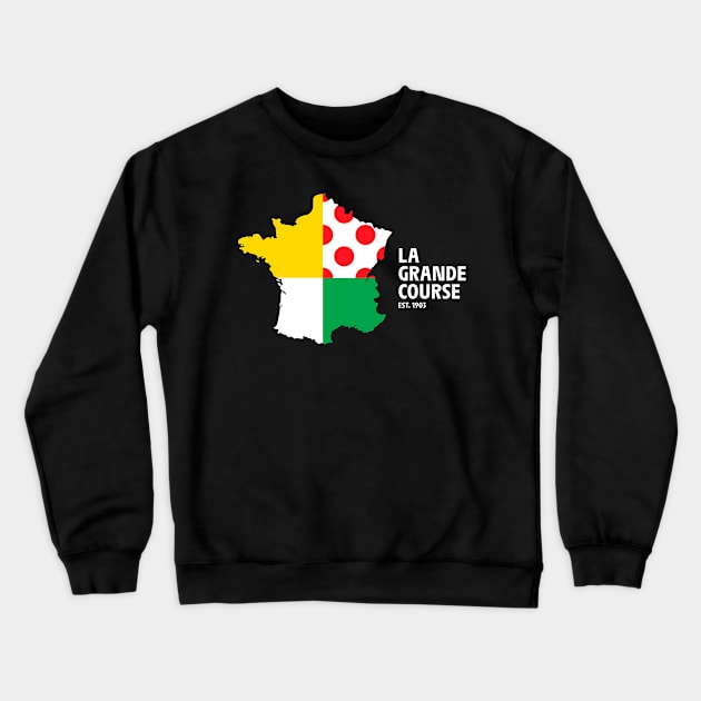 LA GRANDE COURSE MAP 2023 Crewneck Sweatshirt by reigedesign